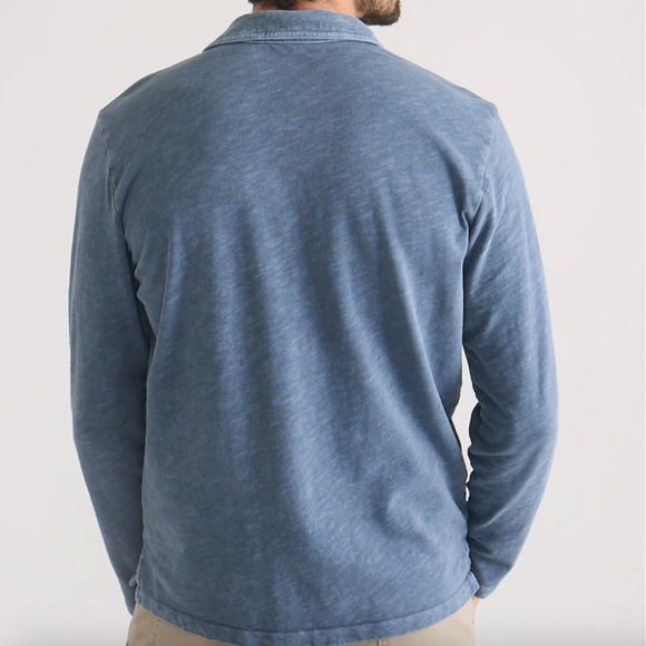 Marine Layer Vintage Heavy Slub Polo Long Sleeve - Size M - NEW. - Picture 16 of 16